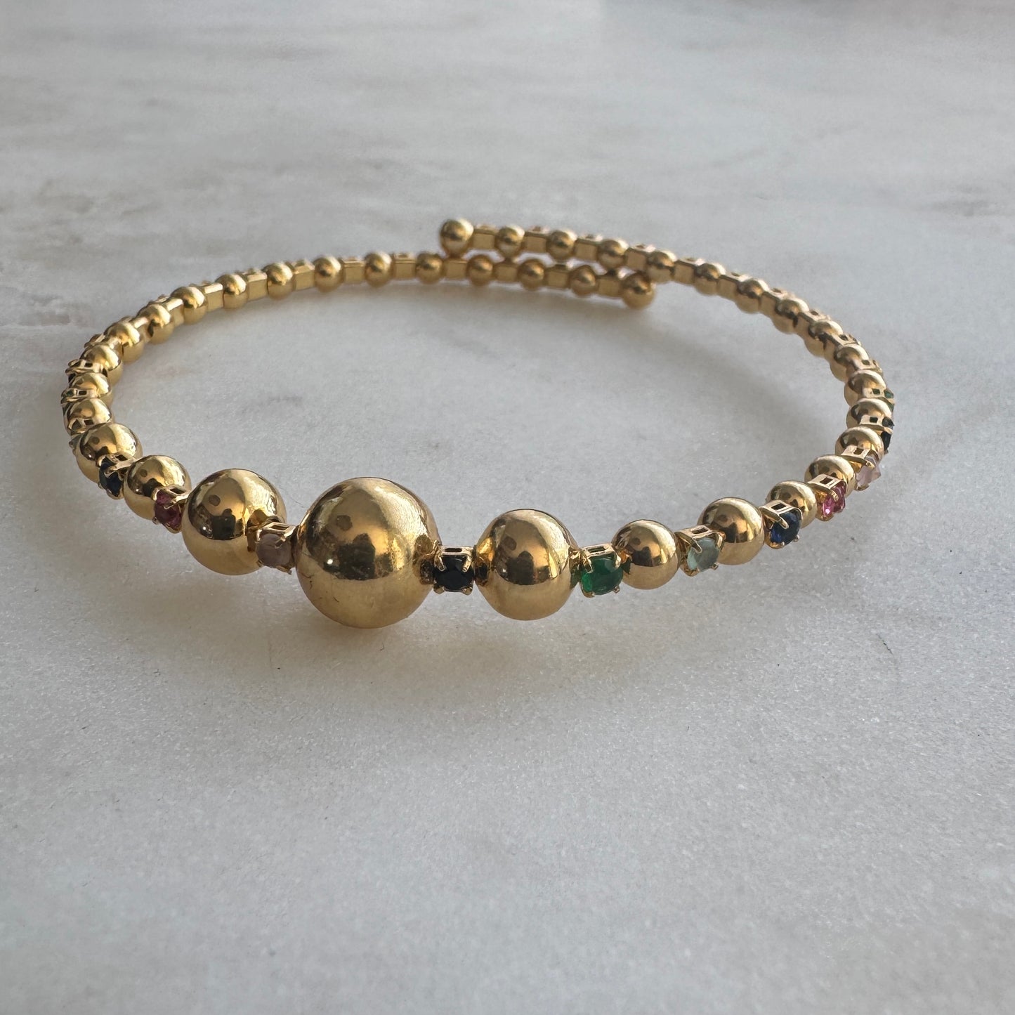 Pulsera Balls – Cristales de Colores Mixtos