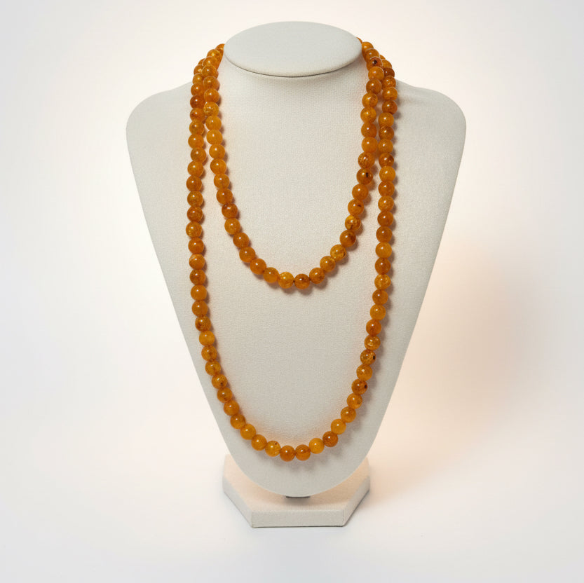 Collar resina largo Ambar