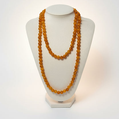 Collar resina largo Ambar