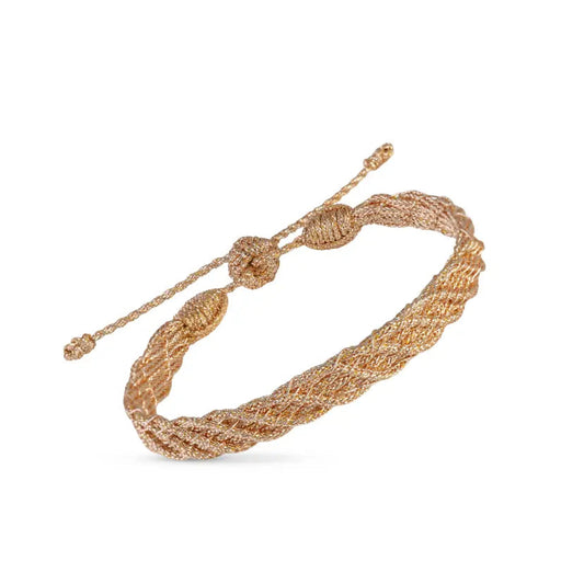 Pulsera Alina Peach trenza marroquí minimalista – Maayäz | Trovare Chile