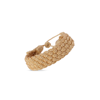 Pulsera Diyah Gold – Trenza Marroquí