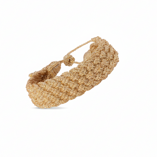 Pulsera Diyah Gold trenza marroquí – Maayäz | Trovare Chile