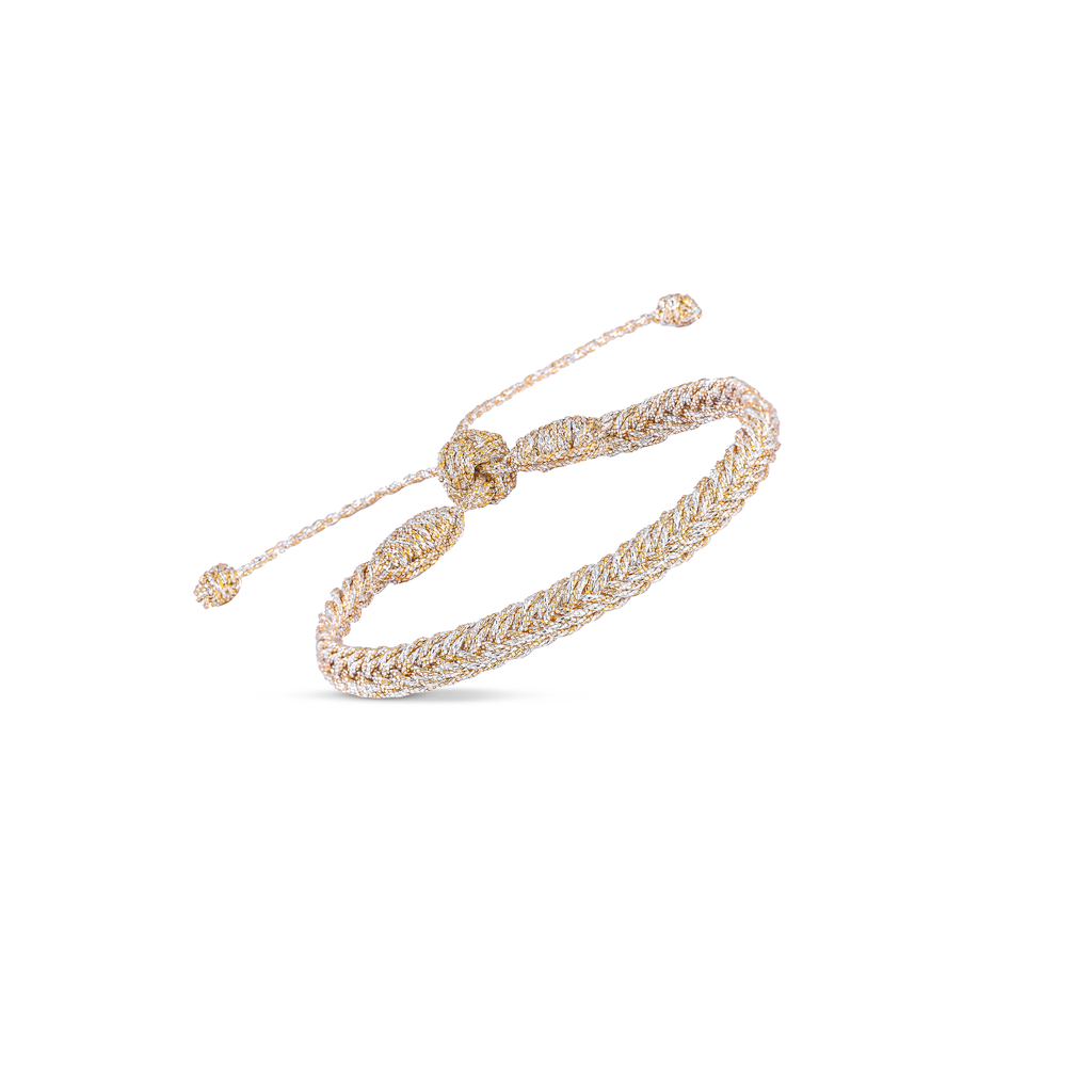 Pulsera Eya Gold Silver – Trenza Sfifa Marroquí