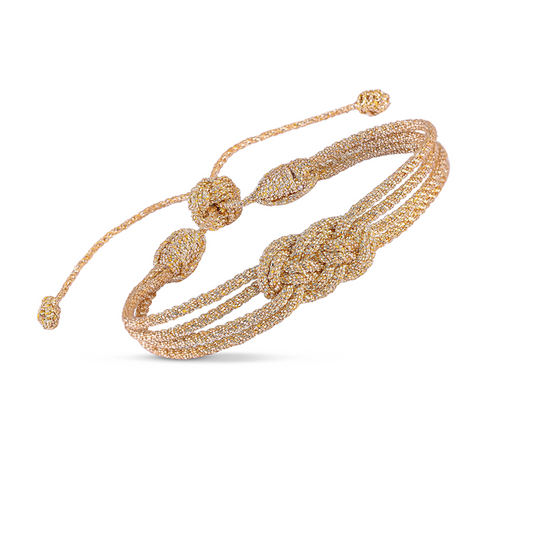 Pulsera Knot Gold – Sfifa Marroquí Hecha a Mano