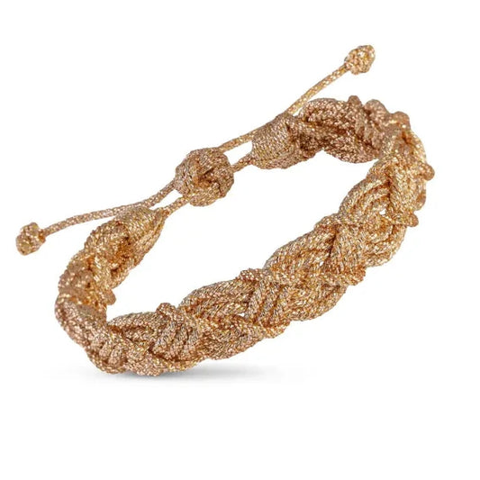 Pulsera Naya Peach trenza marroquí tono durazno – Trovare Chile
