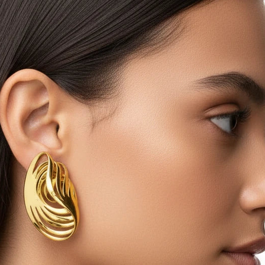 Aros Rastro baño de oro – Colección Corpo e Alma – Trovare Chile