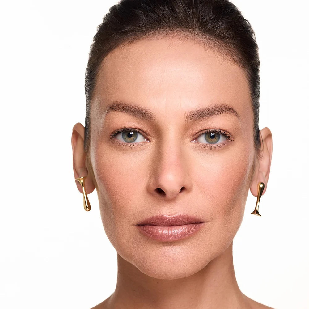 Aros Chuvisco S bañados en oro y plata, diseño minimalista contemporáneo – Trovare Chile