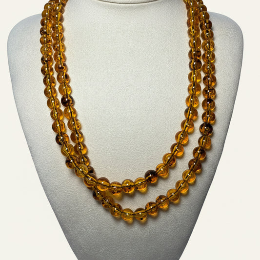 Collar resina largo Miele