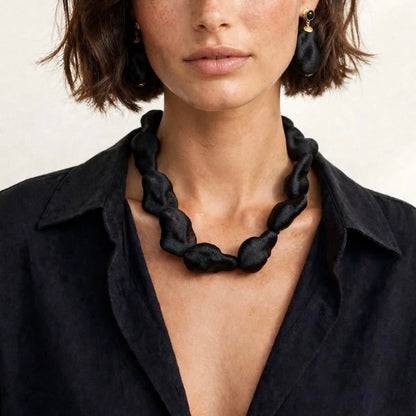 Set Marylin collar y aros de resina italiana – Trovare Chile