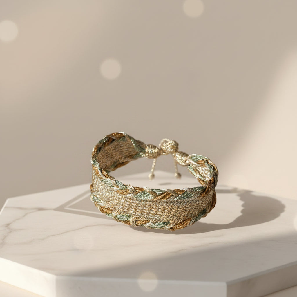Pulsera Nalea Peach Silver – vista adicional