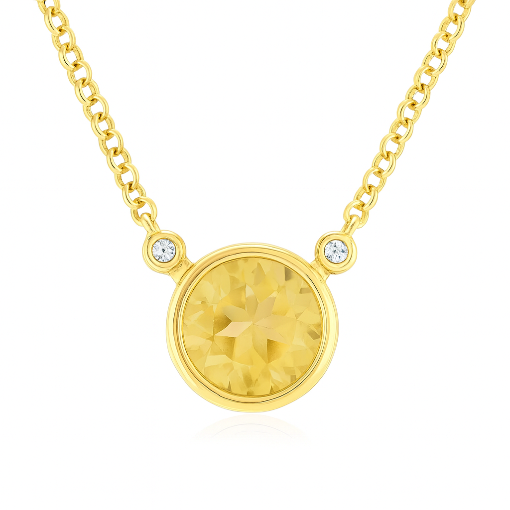 Collar Signature Light Citrine – Vianna Fashion | Vermeil