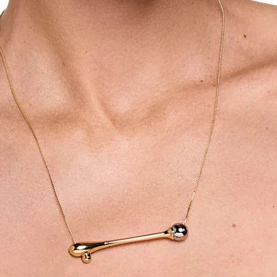 Collar Gota baño de oro – Colección Chuva – Trovare Chile