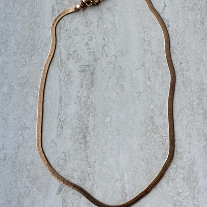 Collar Plano Flexible - Baño de oro