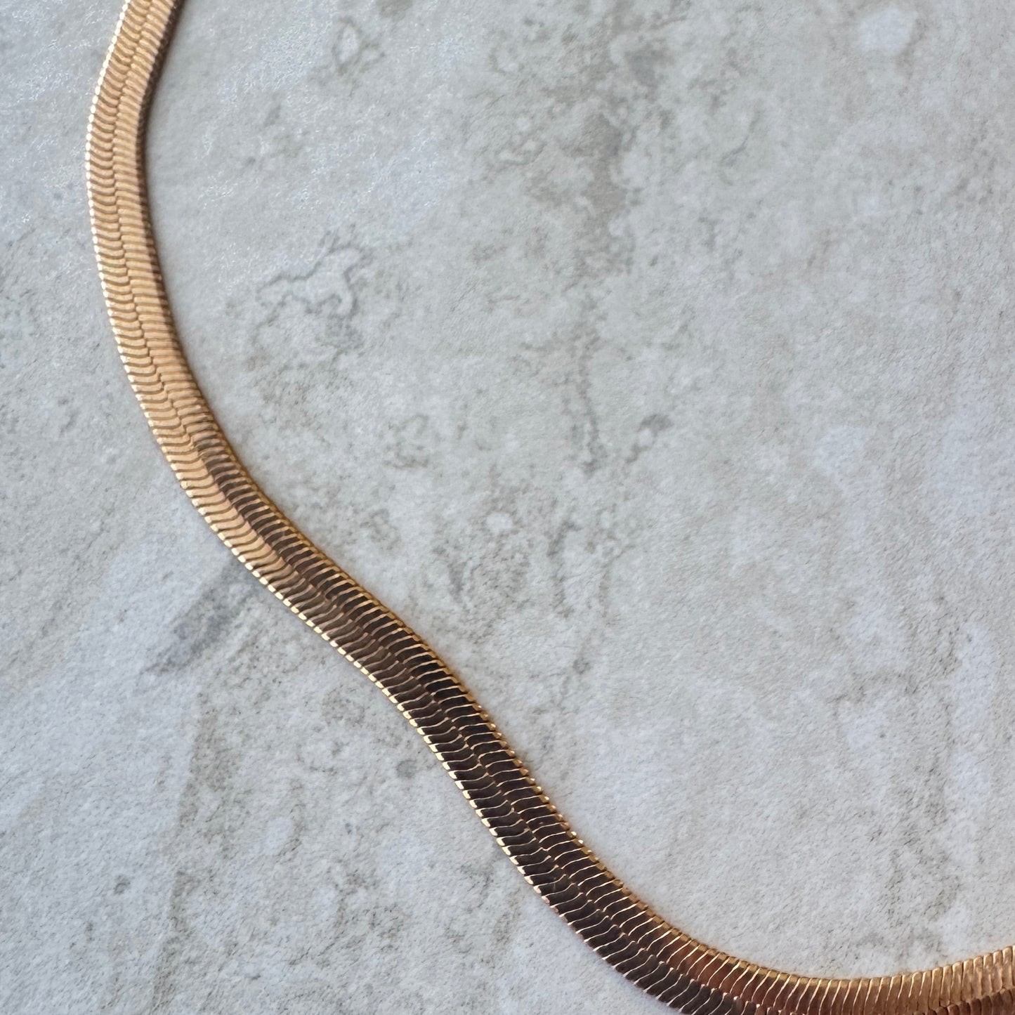 Collar Plano Flexible - Baño de oro