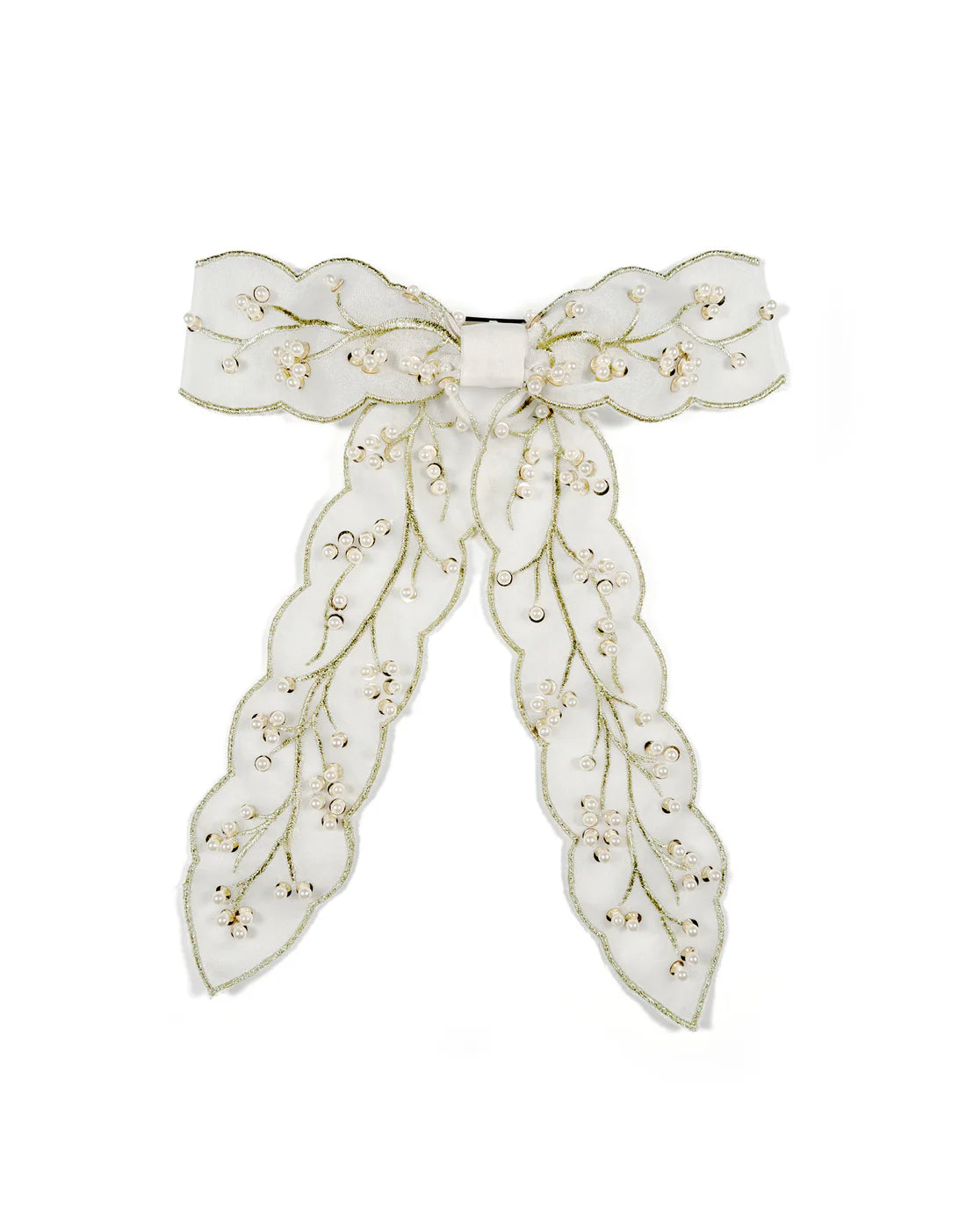 traba pelo organza novia