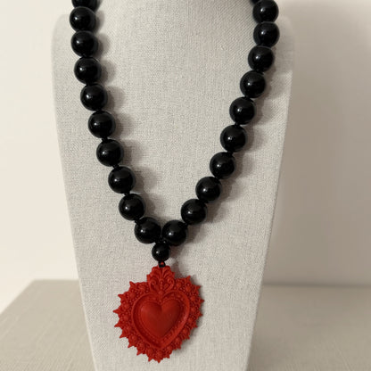 Collar Cuore de resina – vista 4 – Trovare Chile