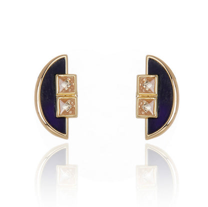 Aros Symmetry Studs Lápiz Lázuli