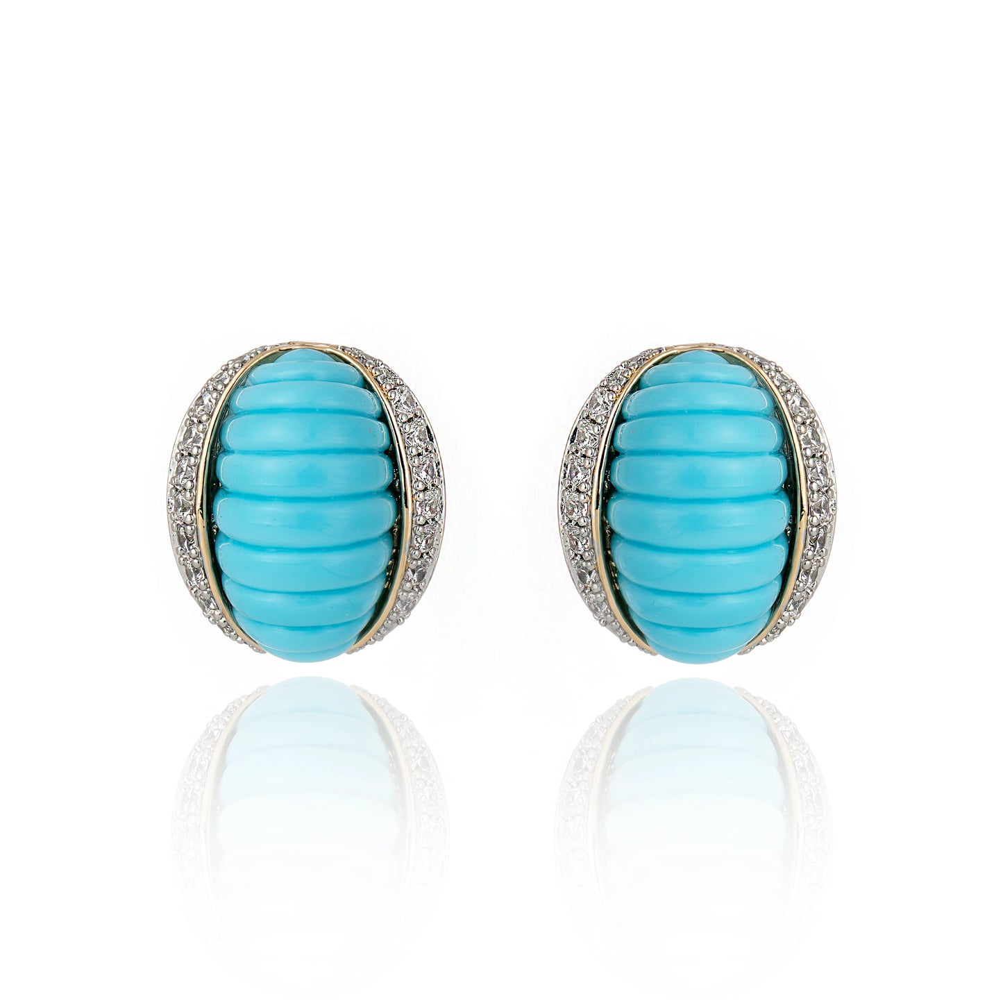 Aros Turquesa “Sogno” – Glamour Italiano y Estilo Contemporáneo