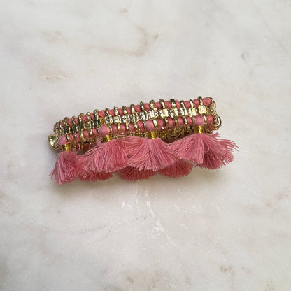 Pulsera Ful Pink · Lujo Artesanal