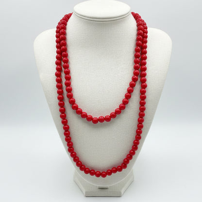 Collar resina largo Rosso