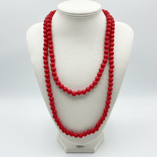Collar resina largo Rosso