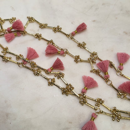 Collar Fulj Pink · Lujo Artesanal