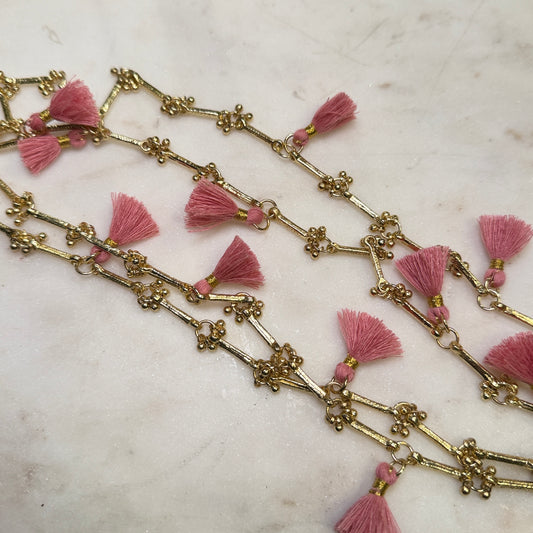 Collar Fulj Pink · Lujo Artesanal