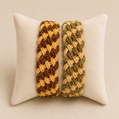 Pulseras Diyah Nº2 – detalle del tejido sfifa