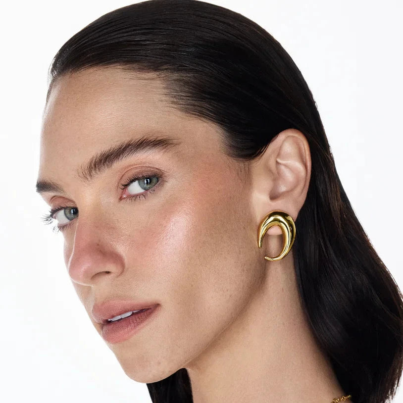 Aros Savia S gold  yellow - baño de oro