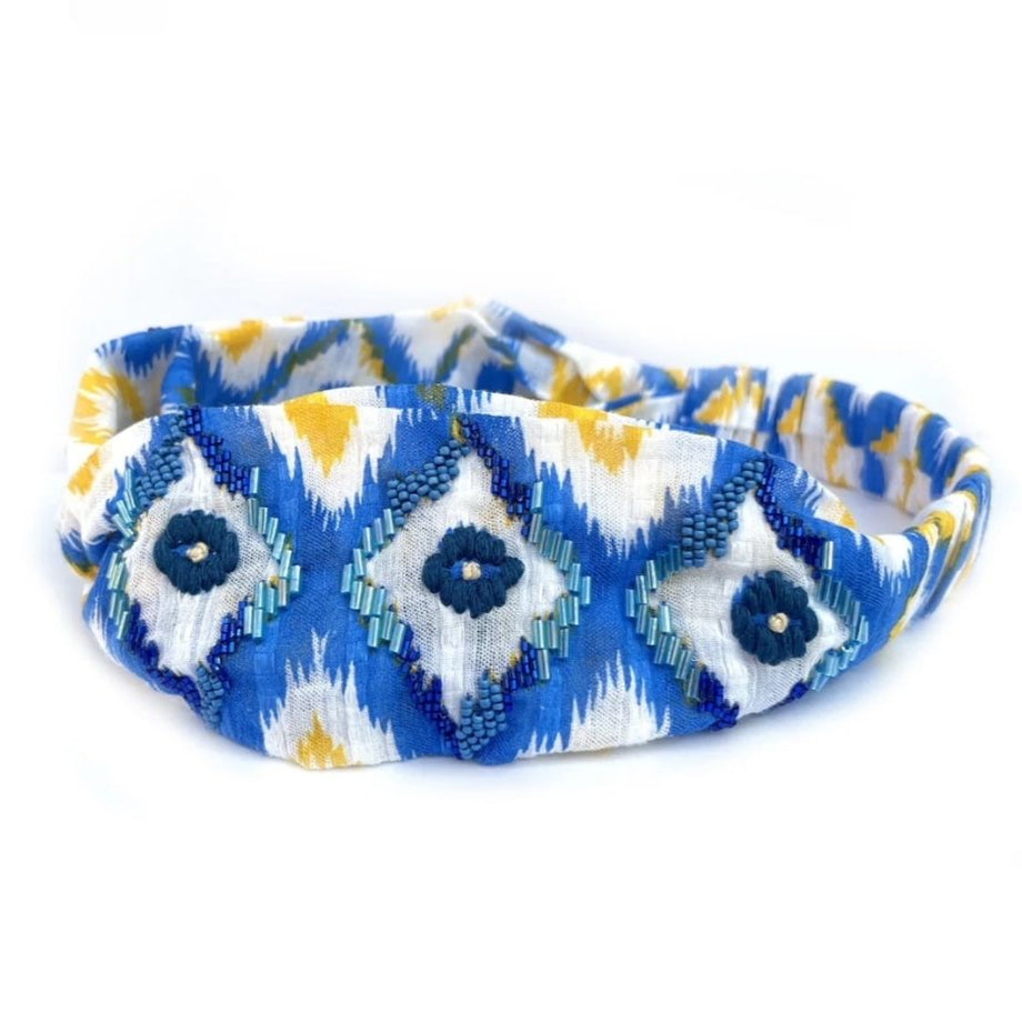 turbante bordado algodón boho