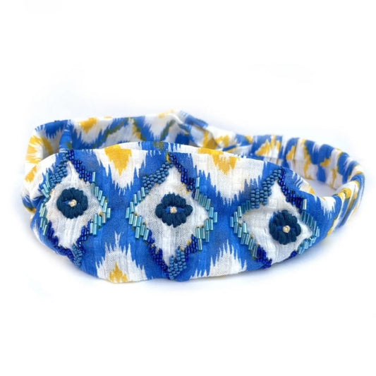 turbante bordado algodón boho