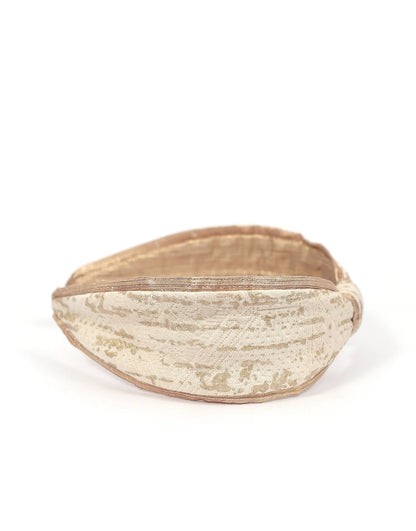 cintillo blanco con dorado 