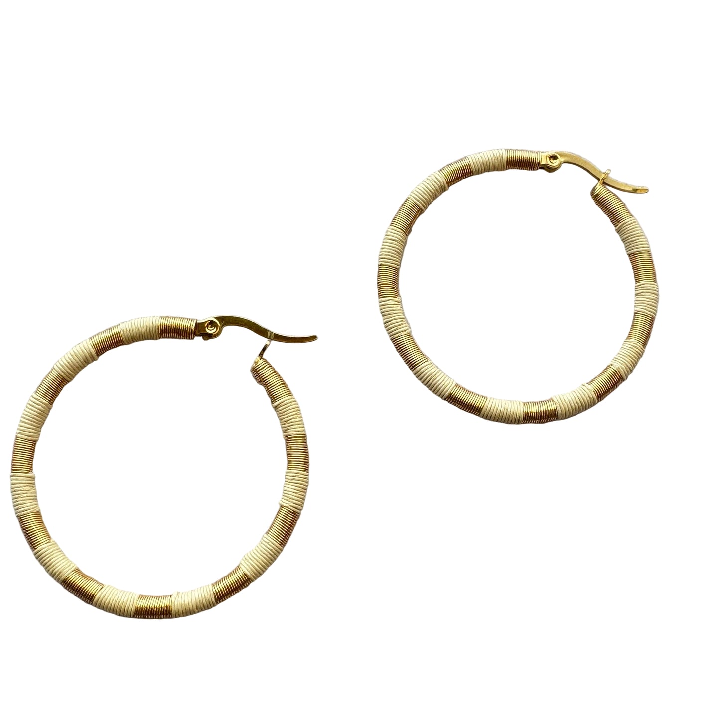 Aros Argollas Nude - fibra natural