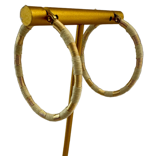 Aros Argollas Nude - fibra natural