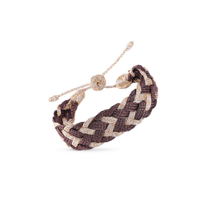 Pulsera Lira Nº2 – tejido sfifa a color · hecha a mano en Marruecos