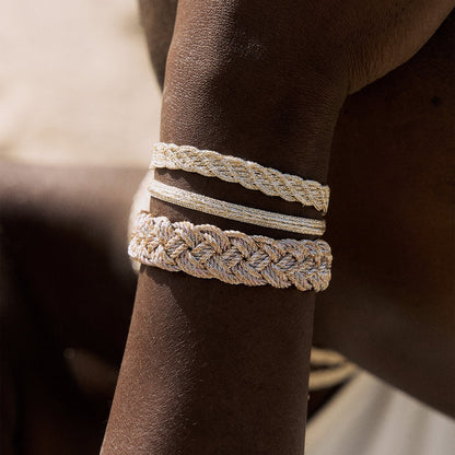 Pulsera Alina Gold – Trenza Marroquí Minimalista Colección Amanar Waters