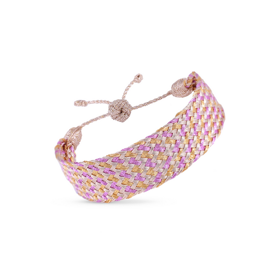 Pulsera Maxi Ania Nº2 – Rose Gold, Hot Pink & Silver | Sfifa Marroquí