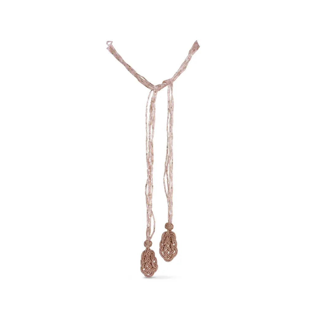 Collar Stella – hilos de cuentas iridiscentes · hecho a mano en Marruecos