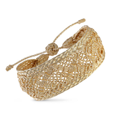 Pulsera Nawra Gold – Calado Marroquí Colección Amanar Waters