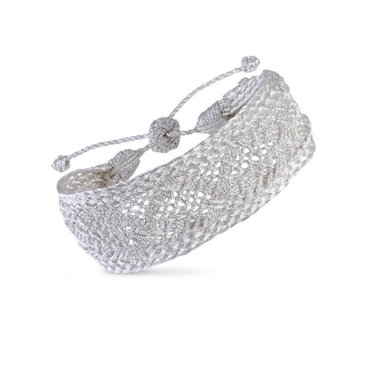 Pulsera Nawra Silver – Calado Marroquí Colección Amanar Waters