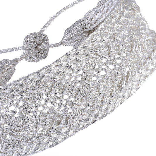 Pulsera Nawra Silver – Calado Marroquí Colección Amanar Waters