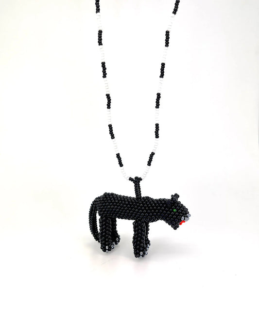 Collar Pantera - mostacillas