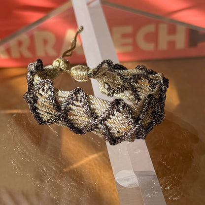 Pulsera Dama Choco Brown en muñeca – vista 6 – Trovare Chile