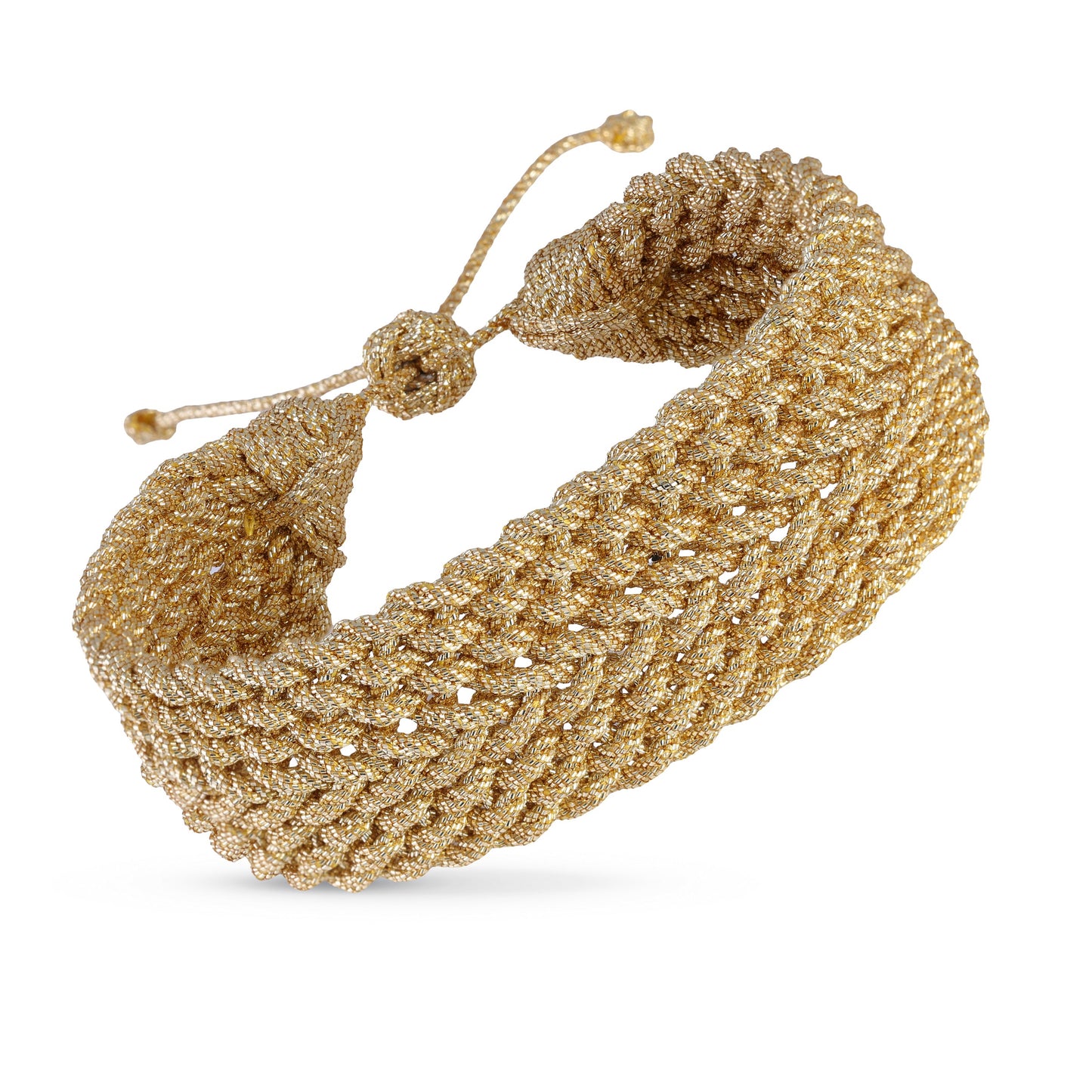 Pulsera Uzoud Gold – Trenza Marroquí Inspirada en las Cascadas de Ouzoud