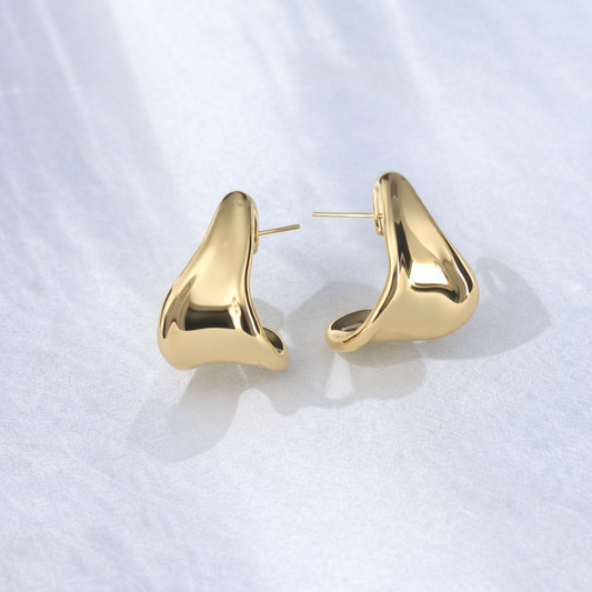 aros argolla elegantes minimalistas diseño organico mujer chile