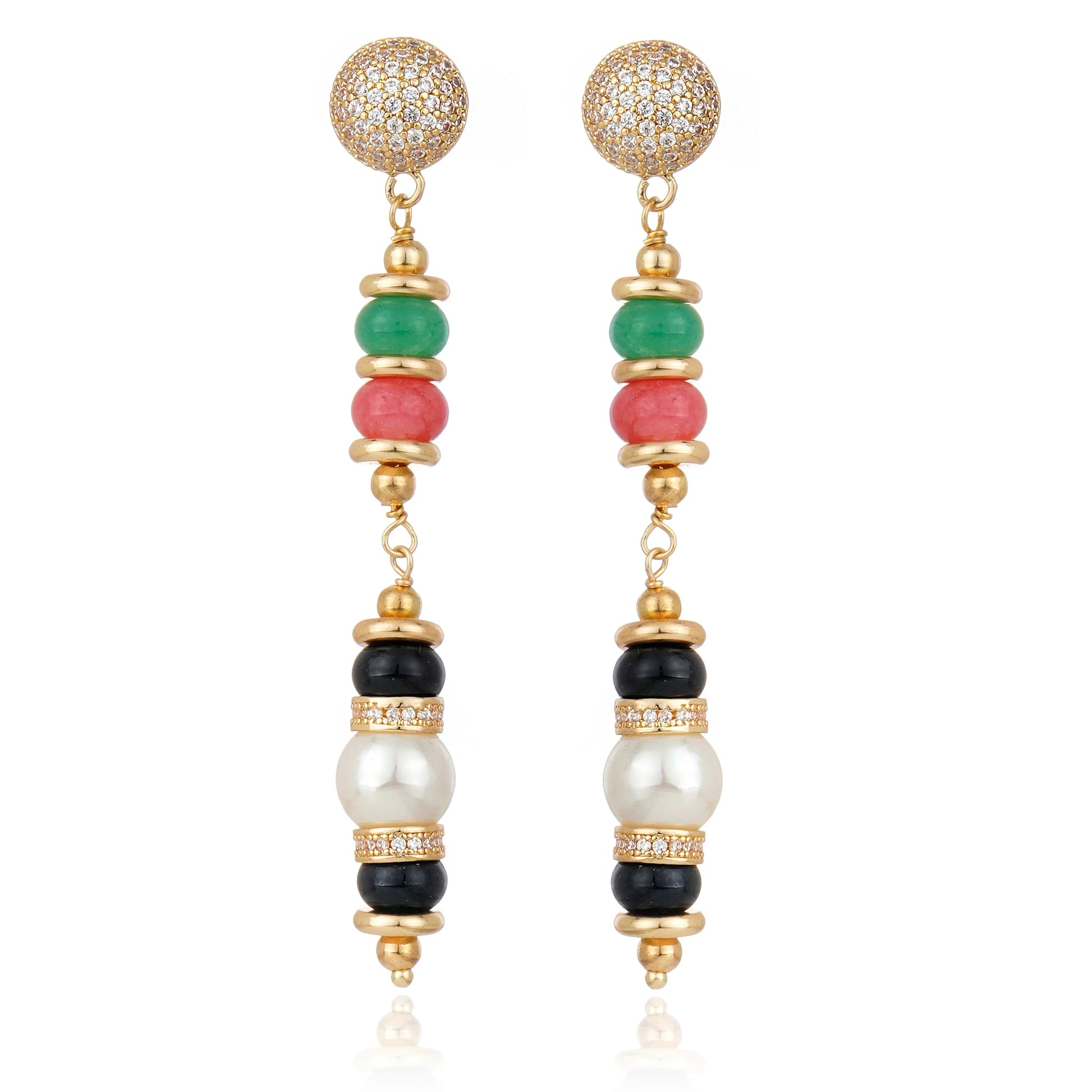 aros mujer elegantes, aros largos mujer, aros perla mujer, aros dorados mujer, joyas italianas, aros multicolor, accesorios mujer chile, aros elegantes chile, joyas mujer chile, regalo mujer elegante