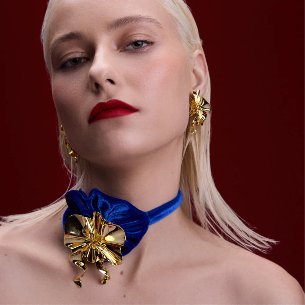 Broche Prendedor Thatyana Gold  - baño de oro