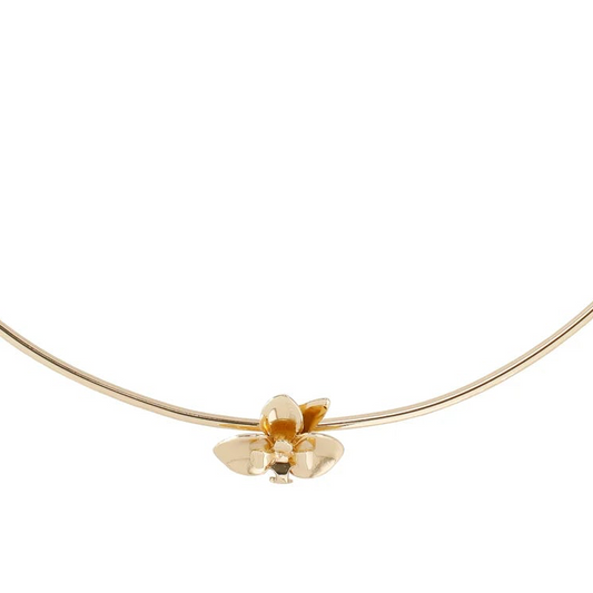 Choker Orquídea XS - baño de oro