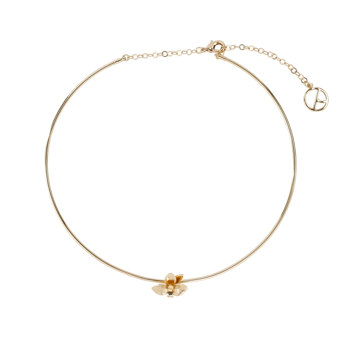 Choker Orquídea XS dorado en oro 18k (4 micras) – Anna Prata | Trovare Chile