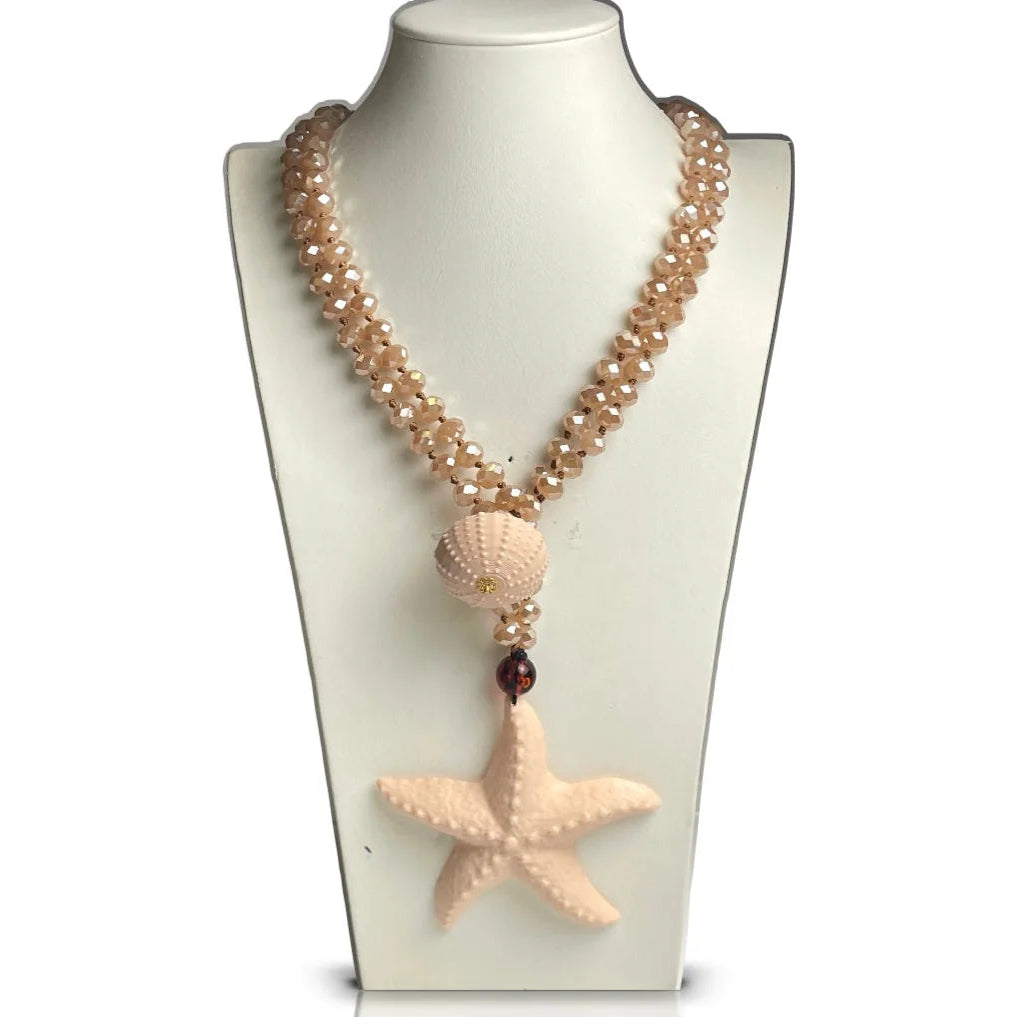 Collar Estrella de Mar artesanal en resina, diseño marino ultraliviano – Trovare Chile